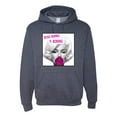 thumbnail image 1 of Marilyn Monroe Being Normal is Boring | Mens Famous People Hooded Sweatshirt Graphic Hoodie, Vintage Heather Navy, Small, 1 of 4