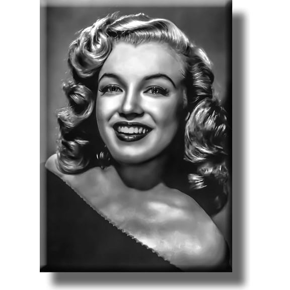 Marilyn Monroe Black and White Vintage Picture on Stretched Canvas, Wall Art Décor, Ready to Hang