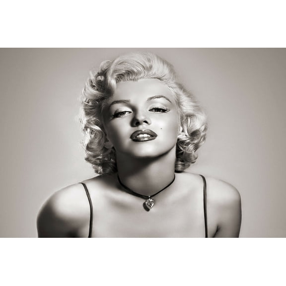 Marilyn Monroe Portrait Wall Art Print, Canvas Print or Fine Art Paper Print, Hollywood-Inspired Decorative Artwork for Home and Office Décor