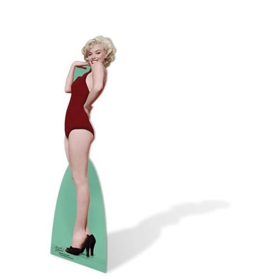 star cutouts marilyn monroe red swimsuit cardboard cutout life size standup