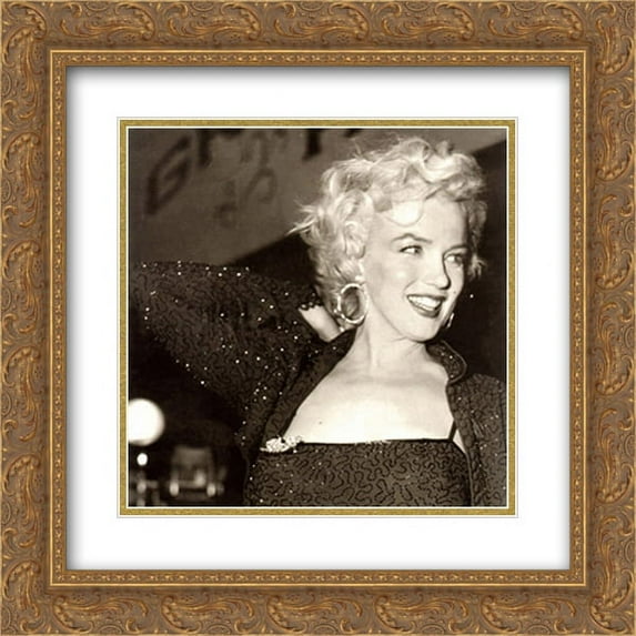 Marilyn Monroe: Carefree 2x Matted 20x20 Gold Ornate Framed Art Print