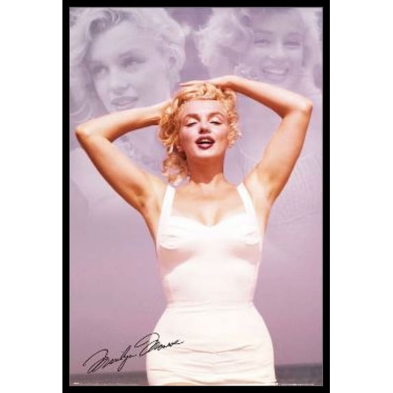 Marilyn Monroe Collage Laminated & Framed Poster (24 X 36)