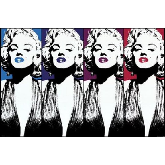 Marilyn Monroe - Color Lips Poster (36 x 24)