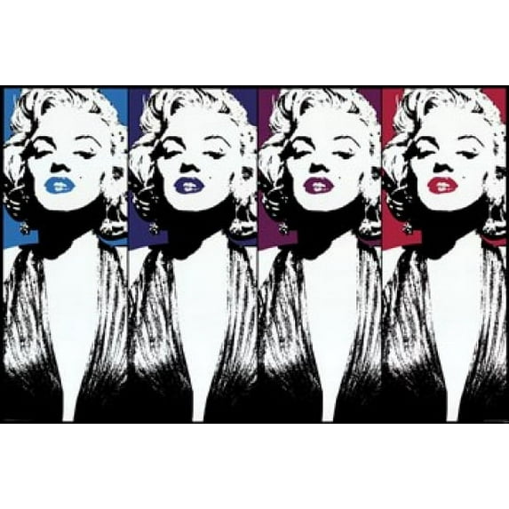 Marilyn Monroe - Color Lips Poster (36 x 24)