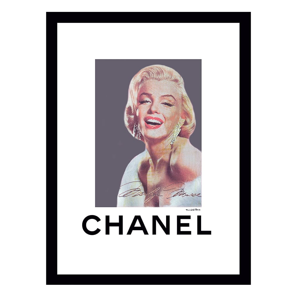 Marilyn Monroe Designer Fashion Framed Print