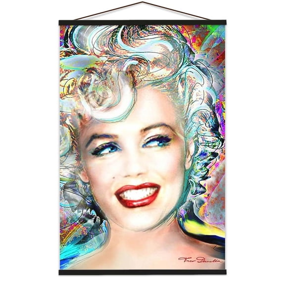 Marilyn Monroe - Electric by Theo Danella Poster - Officially Licensed - 24" x 36"  with Poster Hanger Black Color