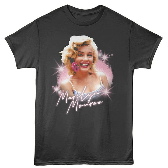 Marilyn Monroe Flower Smoke Adult T-Shirt