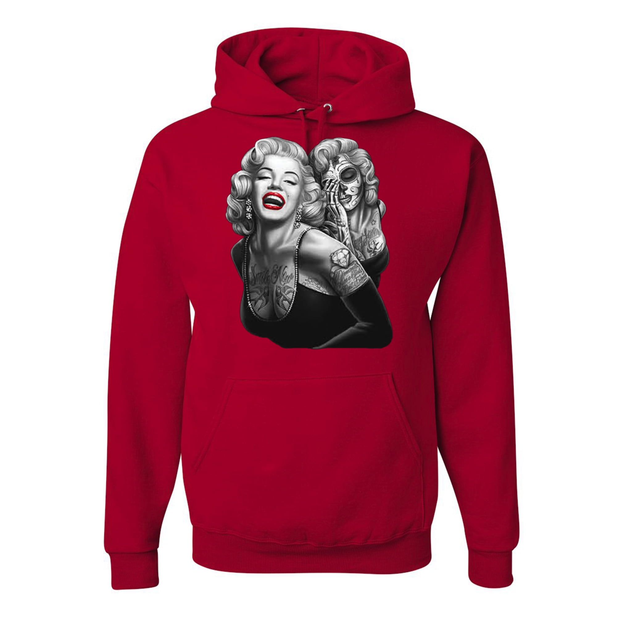 Red marilyn monroe hoodie on sale