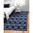thumbnail image 1 of Marilyn Monroe Glam Collection Area Rug - Deco (10' x 14' 1" Rectangle Navy Blue Silver/Silver), 1 of 5