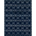 thumbnail image 1 of Marilyn Monroe Glam Collection Area Rug - Deco (7' 10" x 10' Rectangle Navy Blue Silver/Silver), 1 of 8