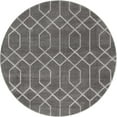 thumbnail image 1 of Marilyn Monroe Glam Collection Area Rug - Trellis (3' 1" Round Gray Silver/Silver), 1 of 6