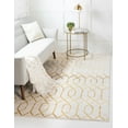 thumbnail image 1 of Marilyn Monroe Glam Collection Area Rug - Trellis (3' 1" x 5' 3" Rectangle White Gold/Gold), 1 of 9