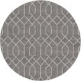 thumbnail image 1 of Marilyn Monroe Glam Collection Area Rug - Trellis (5' 3" Round Gray Silver/Silver), 1 of 4