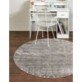 thumbnail image 1 of Marilyn Monroe Glam Collection Area Rug - Trellis (7' 10" Round Gray Silver/Silver), 1 of 9
