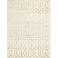 thumbnail image 1 of Marilyn Monroe Glam Collection Area Rug - Trellis (7' 10" x 10' Rectangle White Gold/Gold), 1 of 8