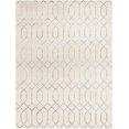 thumbnail image 1 of Marilyn Monroe Glam Collection Area Rug - Trellis (7' 10" x 10' Rectangle White Silver/Silver), 1 of 8