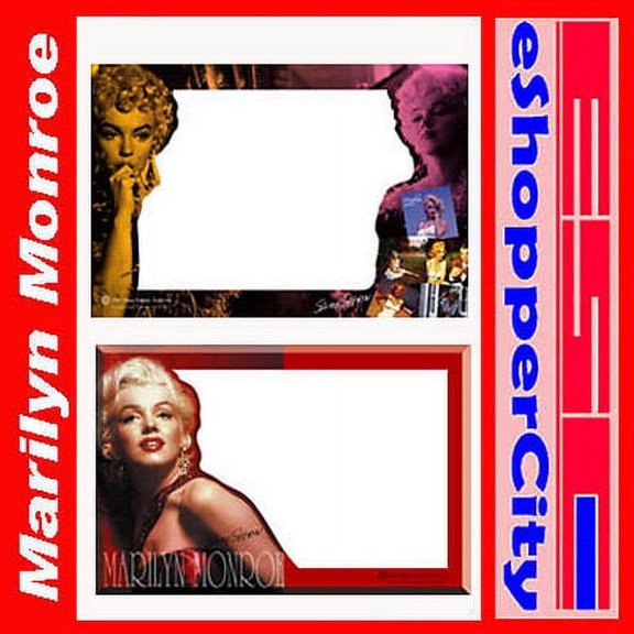 Marilyn Monroe Glass Picture Frame Set of 2 , 4x6 Photo Gift Licensed Product