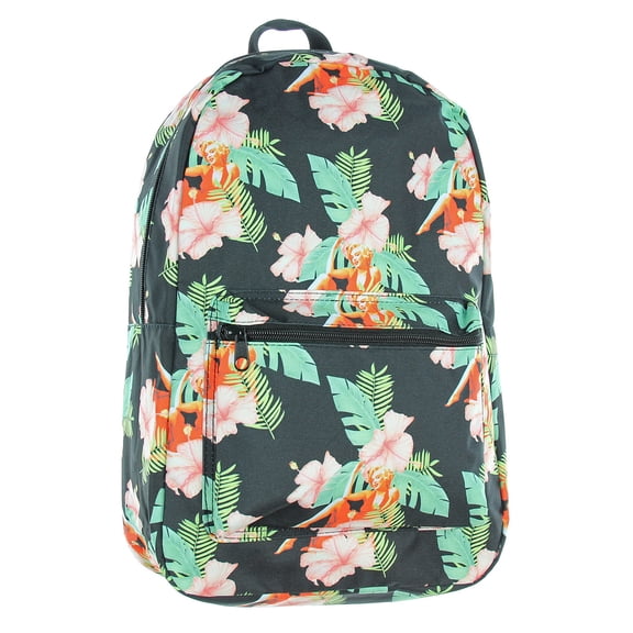 Marilyn Monroe Hibiscus Flowers All Over Print Backpack Actress Diva