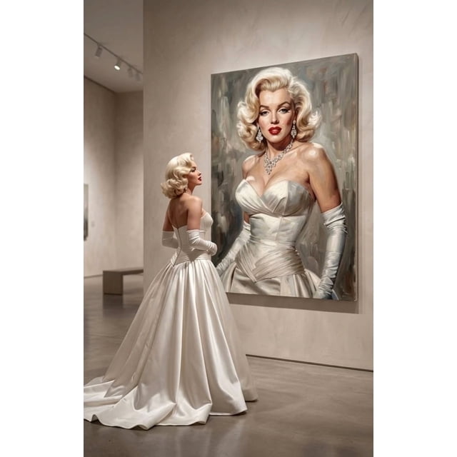 Marilyn Monroe Iconic Hollywood Actress Vintage Photo Poster - Walmart ...
