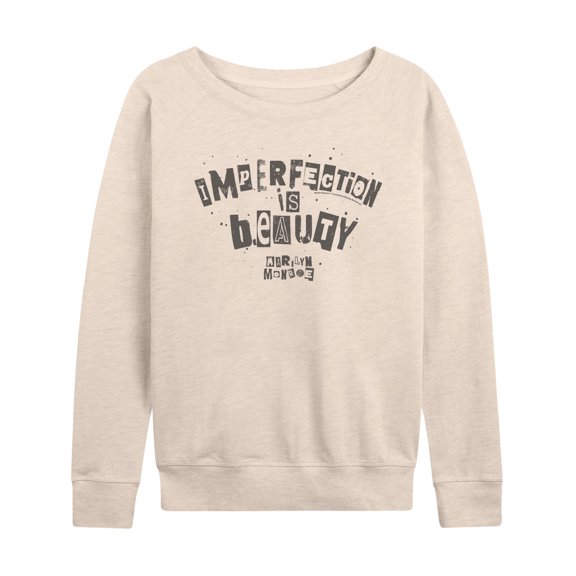 Marilyn Monroe - Imperfection Is Beauty - Women's Lightweight French Terry Long Sleeve Shirt