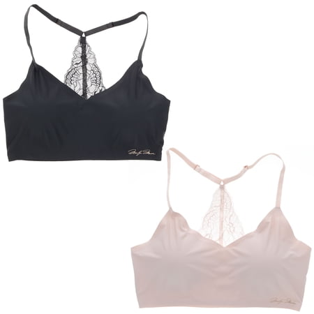 Marilyn Monroe Intimates Women's Laser-Cut Racerback Lace Bralette, Sizes S-XL