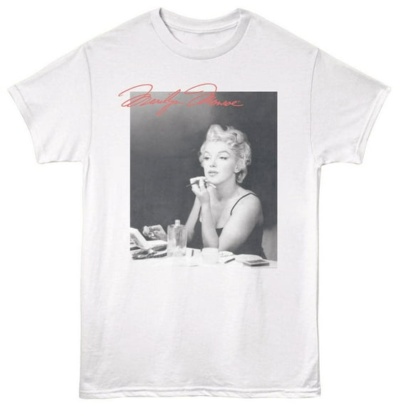 Marilyn Monroe Makeup Vanity White Adult T-Shirt 5Xl
