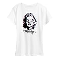 thumbnail image 1 of Marilyn Monroe - Paint Splatter Short Sleeve Graphic T-Shirt, 1 of 5