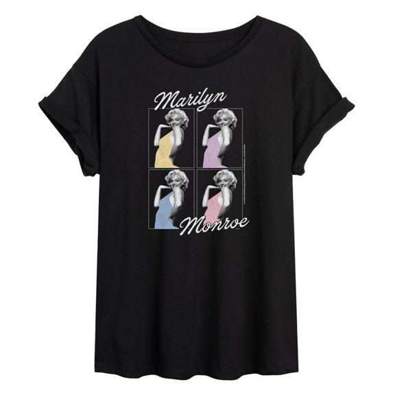 Marilyn Monroe - Marilyn Grid Relaxed Fit T-Shirt