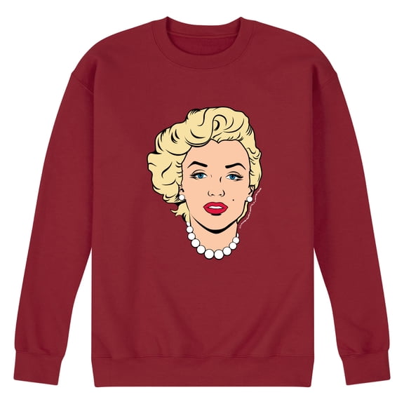 Marilyn Monroe - Marilyn Monroe Portrait - Men's Crew Fleece Sweatshirt