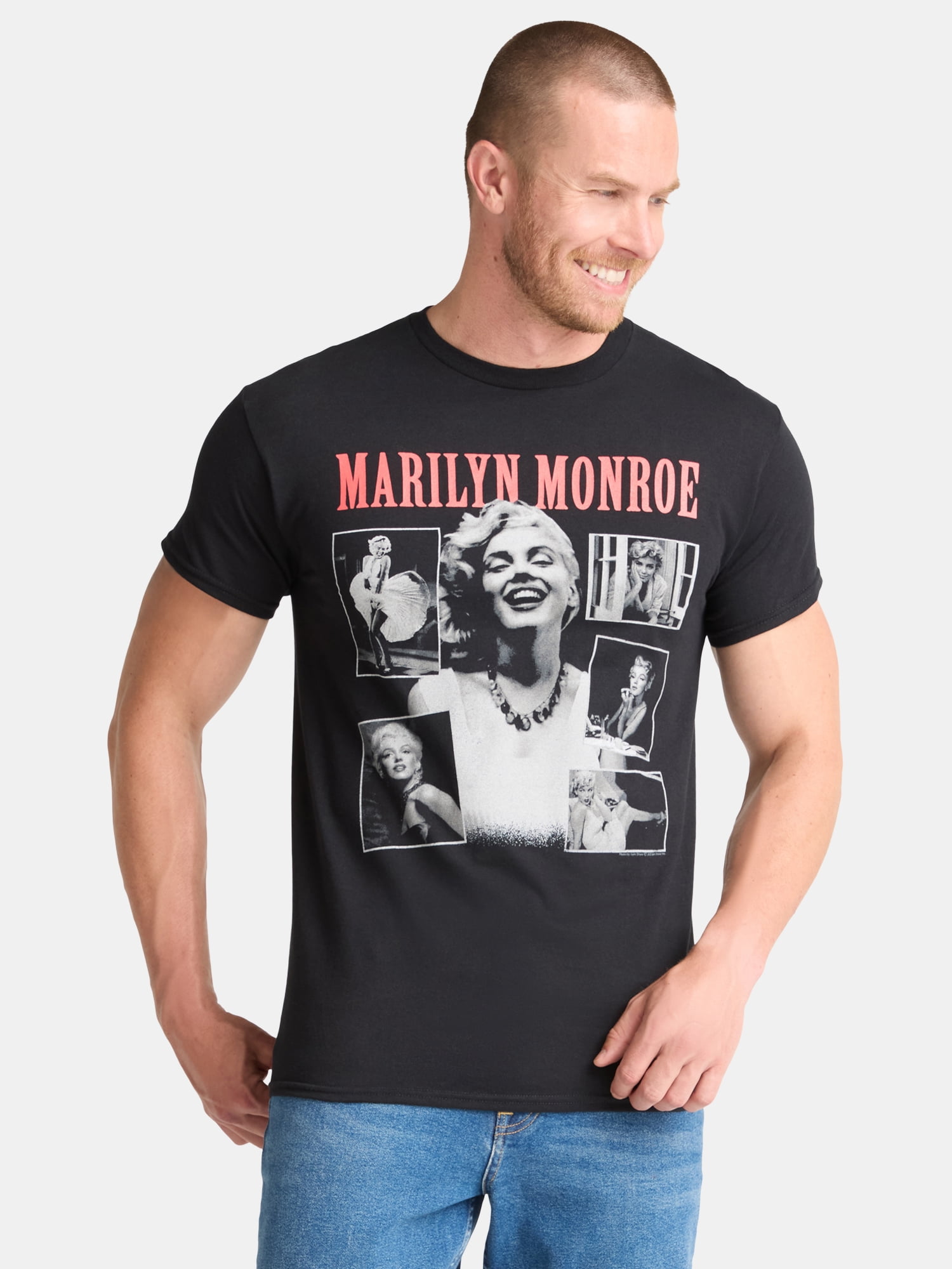 Marilyn Monroe Men's and Big Men's Graphic Tee, Sizes S-3XL