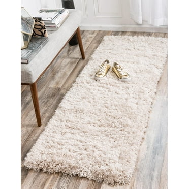Marilyn Monroe Opulence Shag Collection Area Rug - Silver Screen (2' 7" x 12' Runner Blonde)