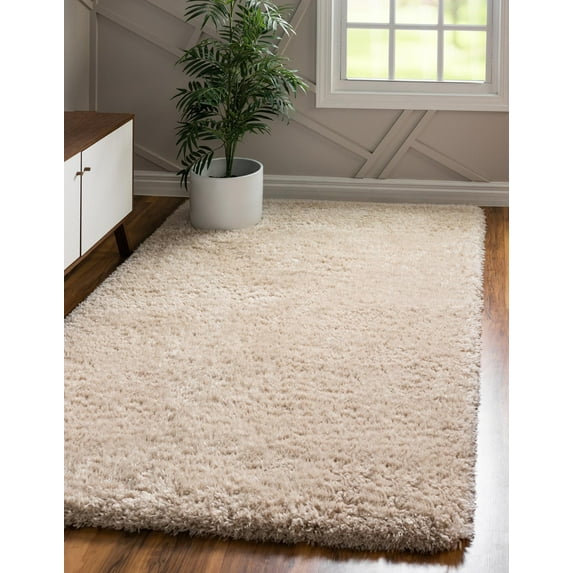 Marilyn Monroe Opulence Shag Collection Area Rug - Silver Screen (3' 3" x 5' 3" Rectangle Blonde)