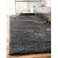 thumbnail image 1 of Marilyn Monroe Opulence Shag Collection Area Rug - Silver Screen (7' x 10' Rectangle Slate), 1 of 9