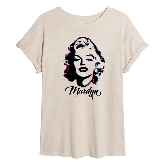 Marilyn Monroe - Paint Splatter Relaxed Fit T-Shirt