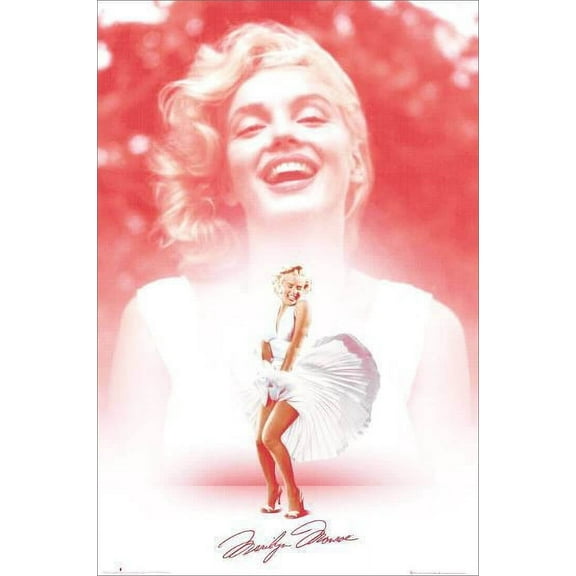 Marilyn Monroe - Pink Dress Smile Poster 24in x 36in