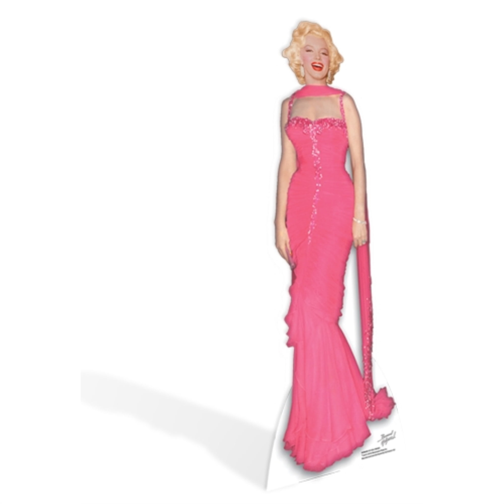 Marilyn Monroe Pink Evening Gown Cardboard Standup