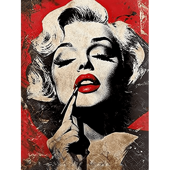 Marilyn Monroe Pop Art Decorative Painting/Canvas ArtSuitable for Decorating Living Room Bedroom Office Hotel Gallery Studio Apartment and Dining Room Wall Decoration.