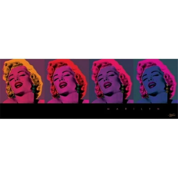 Marilyn Monroe - Pop Art Poster Print - 36 x 12 in.