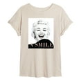 thumbnail image 1 of Marilyn Monroe - Pop Culture Icon - A Smile Is The Best Makeup - Women's Oversized T-Shirt, 1 of 5