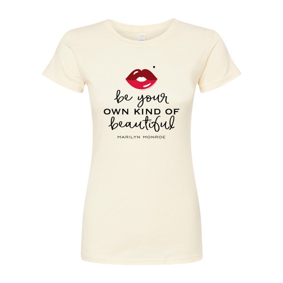 Marilyn Monroe - Pop Culture Icon - Be Your Own Kind Of Beautiful - Juniors Fitted Graphic T-Shirt
