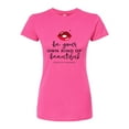 thumbnail image 1 of Marilyn Monroe - Pop Culture Icon - Be Your Own Kind Of Beautiful - Juniors Fitted Graphic T-Shirt, 1 of 5