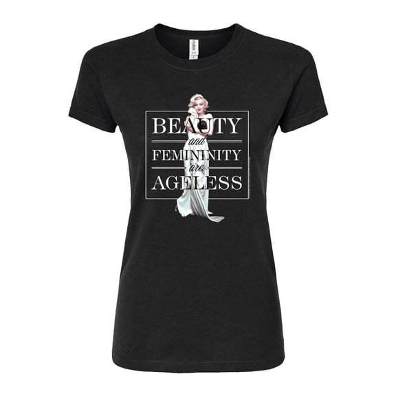Marilyn Monroe - Pop Culture Icon - Beauty & Femininity Are Ageless - Juniors Fitted Graphic T-Shirt