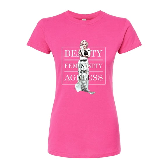 Marilyn Monroe - Pop Culture Icon - Beauty & Femininity Are Ageless - Juniors Fitted Graphic T-Shirt