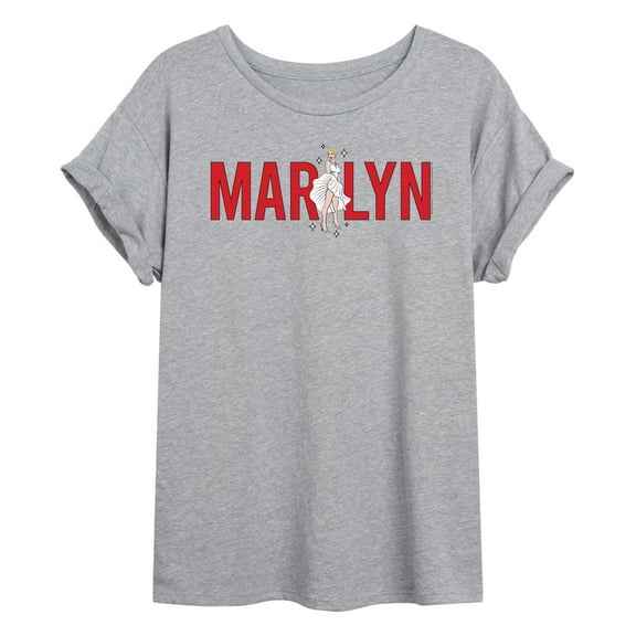 Marilyn Monroe - Pop Culture Icon - Bold Letters - Juniors Ideal Flowy Muscle T-Shirt