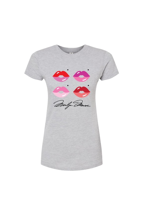 - Pop Culture Icon - Choose Your Lips - Juniors Fitted Graphic T-Shirt