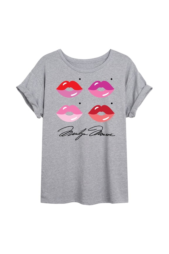 - Pop Culture Icon - Choose Your Lips - Juniors Ideal Flowy Muscle T-Shirt