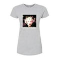 thumbnail image 1 of Marilyn Monroe - Pop Culture Icon - Covered in Flowers - Juniors Fitted Graphic T-Shirt, 1 of 5