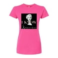 thumbnail image 1 of Marilyn Monroe - Pop Culture Icon - I Know What I Want - Classic Photo - Juniors Fitted Graphic T-Shirt, 1 of 5