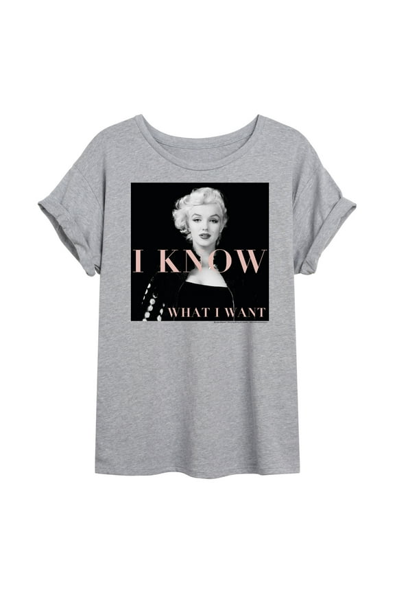 - Pop Culture Icon - I Know What I Want - Classic Photo - Juniors Ideal Flowy Muscle T-Shirt