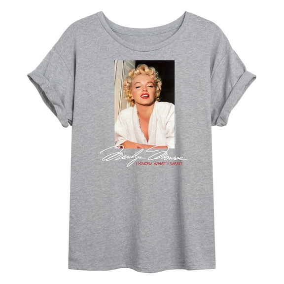 Marilyn Monroe - Pop Culture Icon - I Know What I Want - Juniors Ideal Flowy Muscle T-Shirt